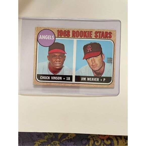 1968 topps rookie stars chuck vinson and Jim weaver #328 mint condition/grade!!! - Picture 2 of 4